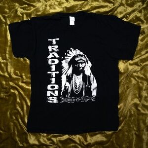Vintage Native American Graphic Tee - "Traditions"